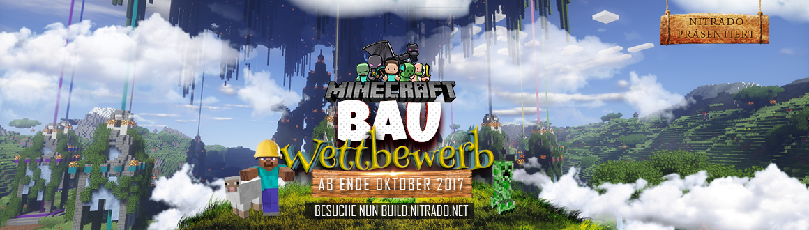 Nitrado Minecraft Bauevent 2017 Banner